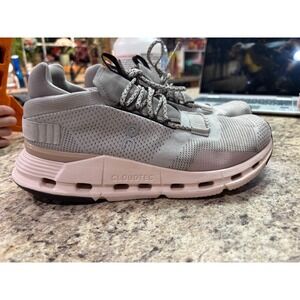 On Running Cloudnova 2 Women's Gray Pink Shoes Sneakers Size 9 Oncloud
